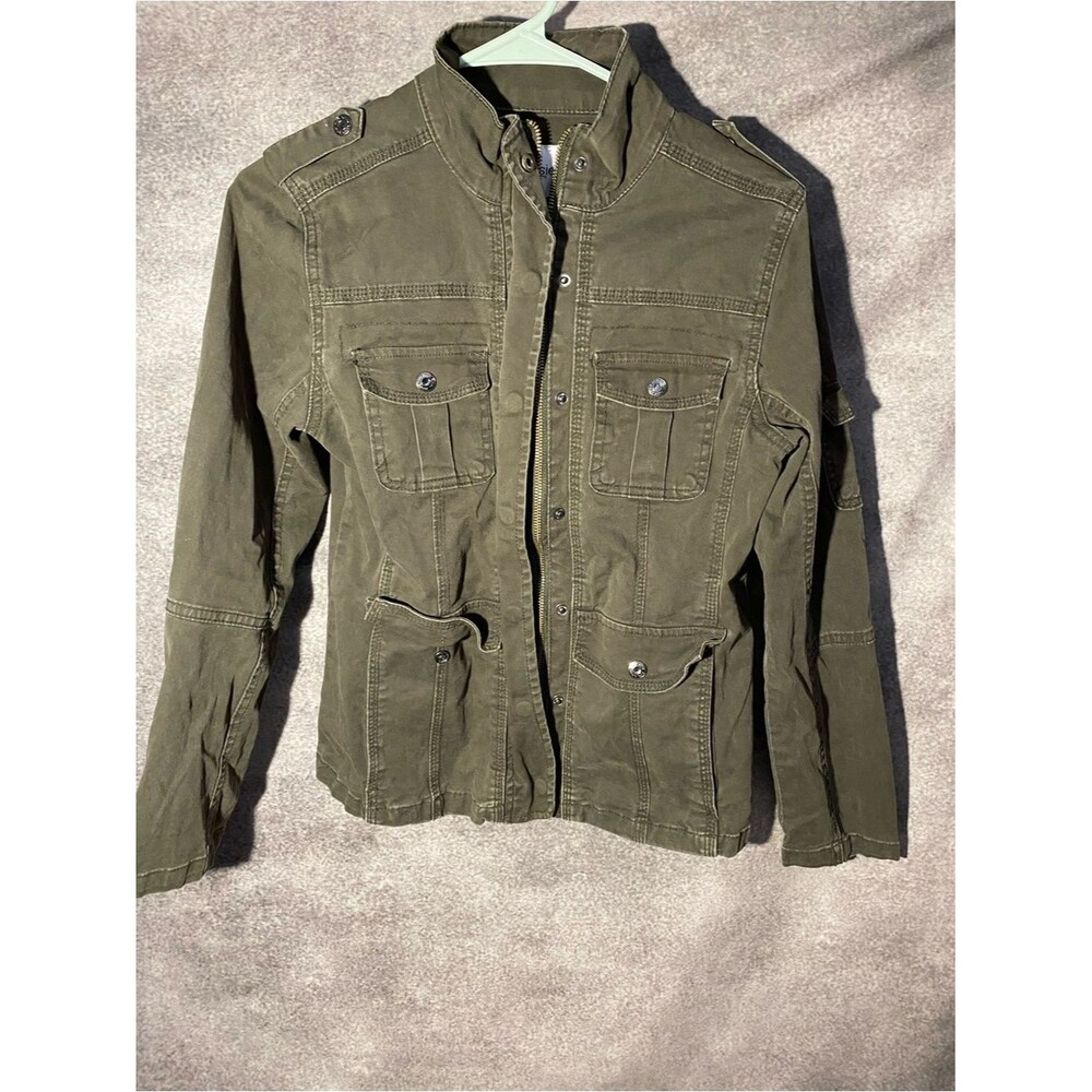 Kensie Jeans Women's Olive Green Military Utility Jacket - Size S